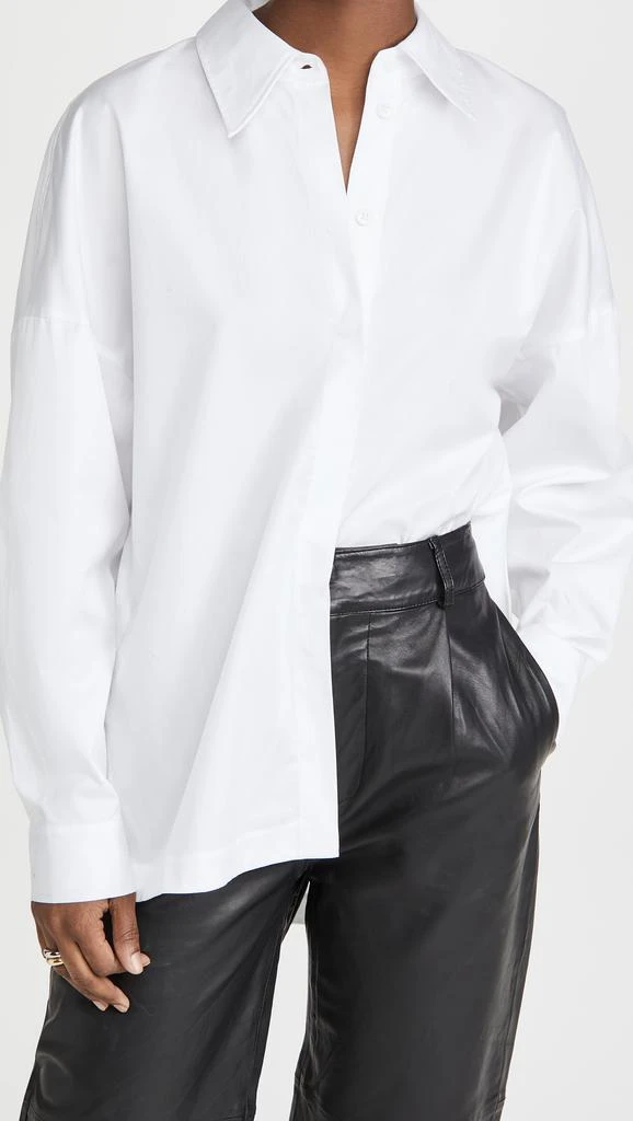 Tibi Classic Shirting Oversized Shirt 1