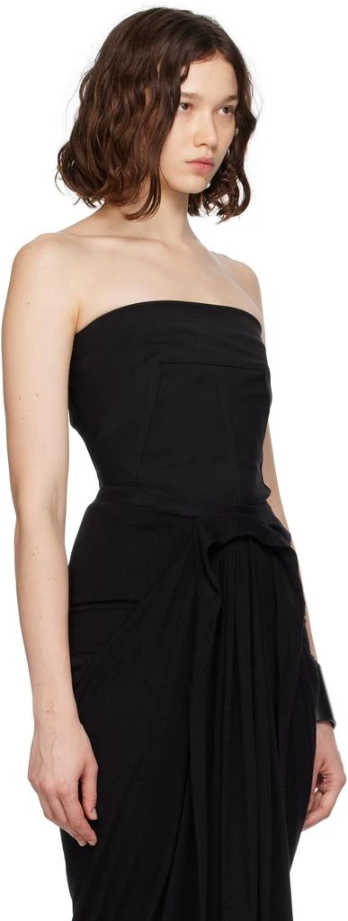 Rick Owens Black Concordians Wool Bustier Top 2