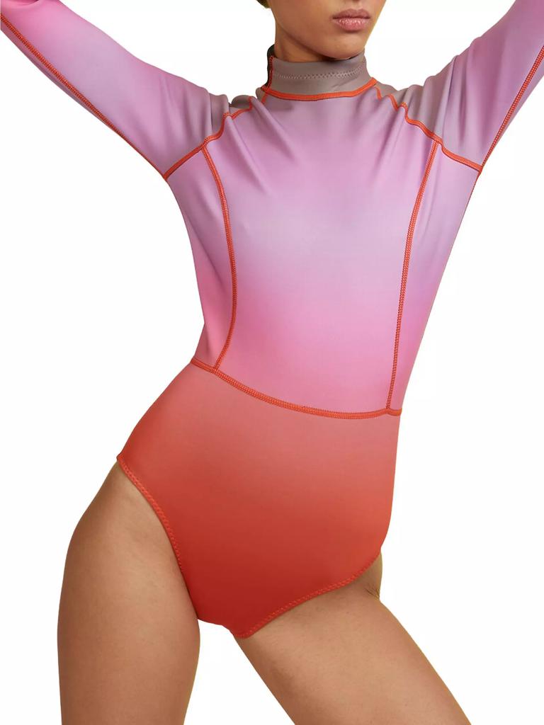 Cynthia Rowley Ombréd Long-Sleeve Wetsuit