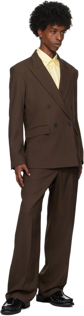 Second/Layer Brown Relaxed Primo Trousers 4