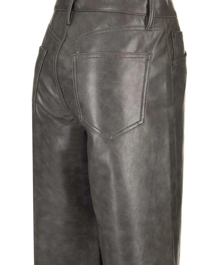 AGOLDE AGOLDE Leather Curved-Leg Pants 4