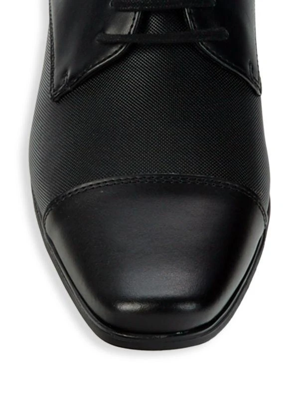 Calvin Klein Cap-Toe Leather Oxfords 5