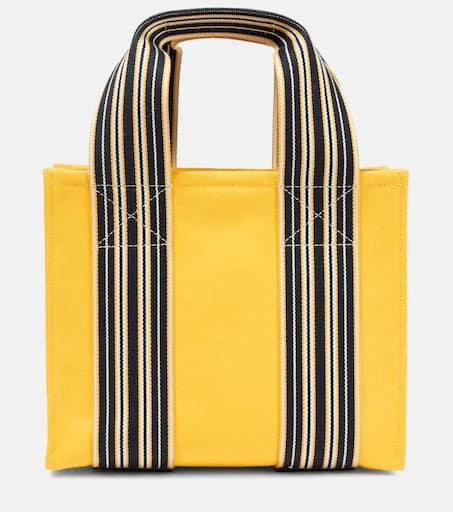 Loro Piana The Suitcase Stripe Mini canvas tote bag 1