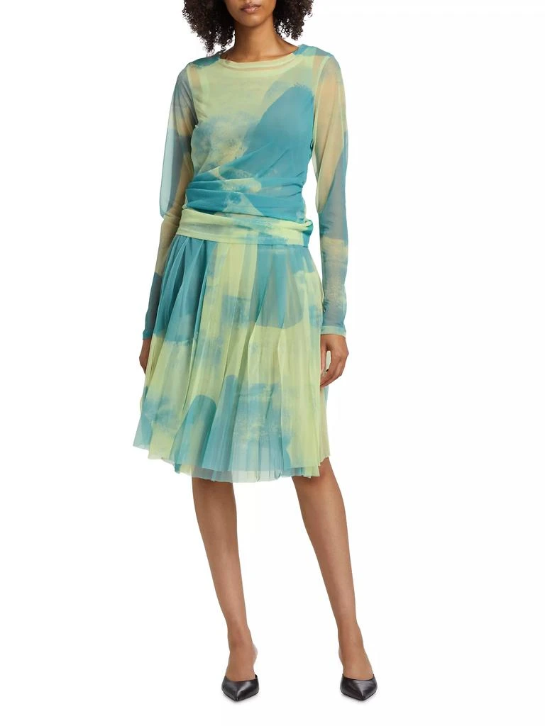 Proenza Schouler Judy Mesh Pleated Skirt 2