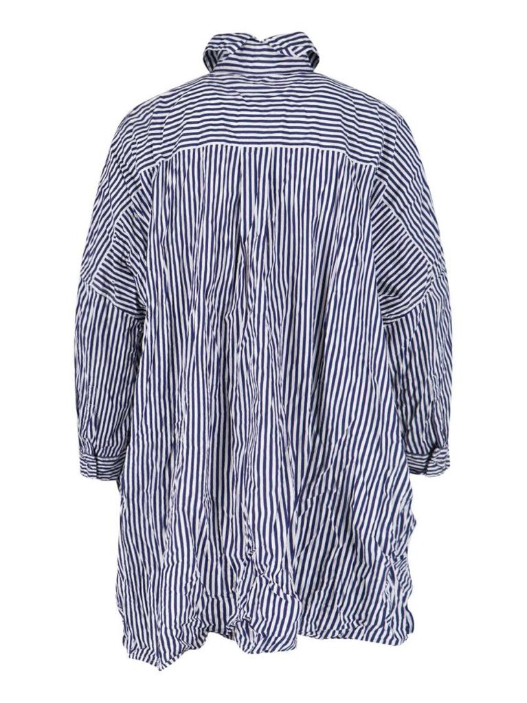 Daniela Gregis Classic Collar Striped Shirt Dress