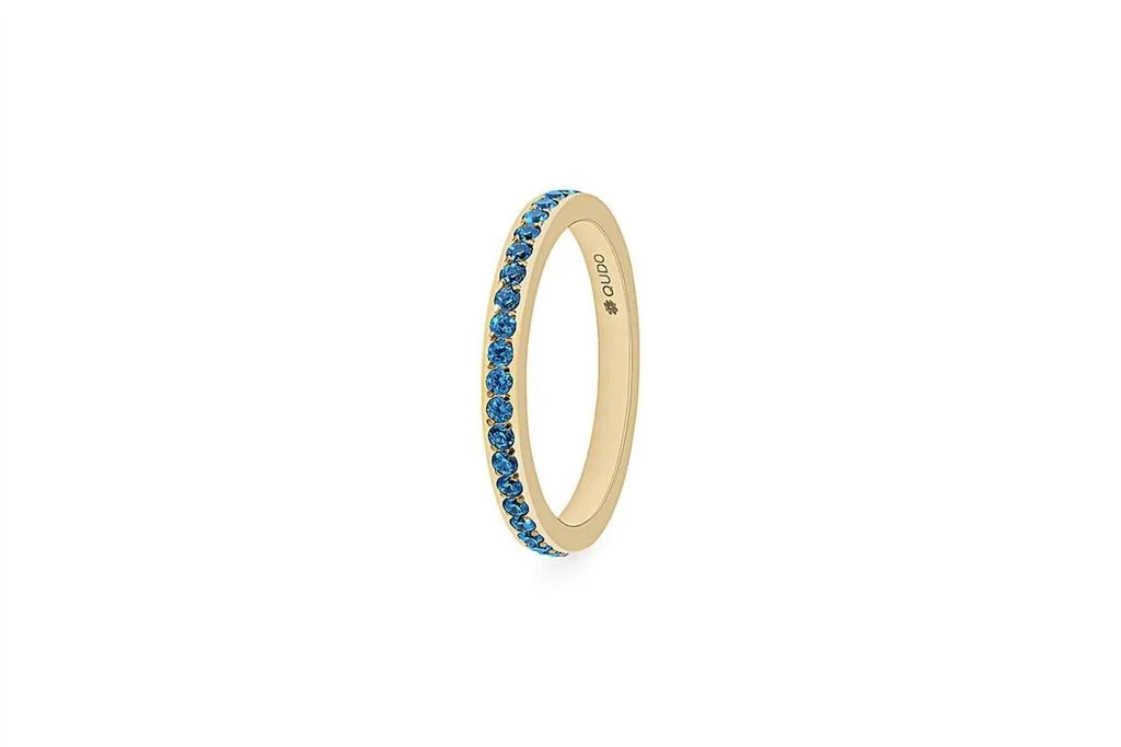 Qudo Qudo - Women
s Eternity Ring With Light Sapphire