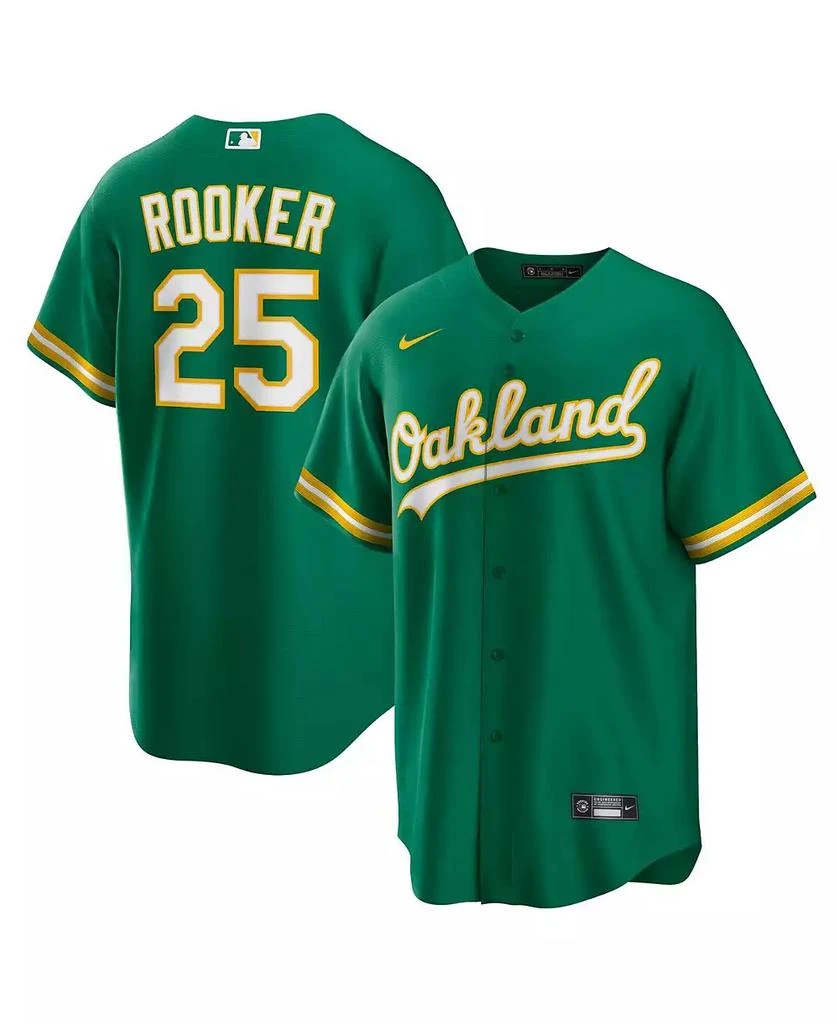 NIKE Men's Brent Rooker Kelly Green Oakland Athletics Alternate Replica Jersey 1