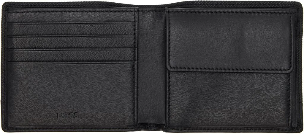 Hugo Boss Black Textured Faux-Leather Wallet 3