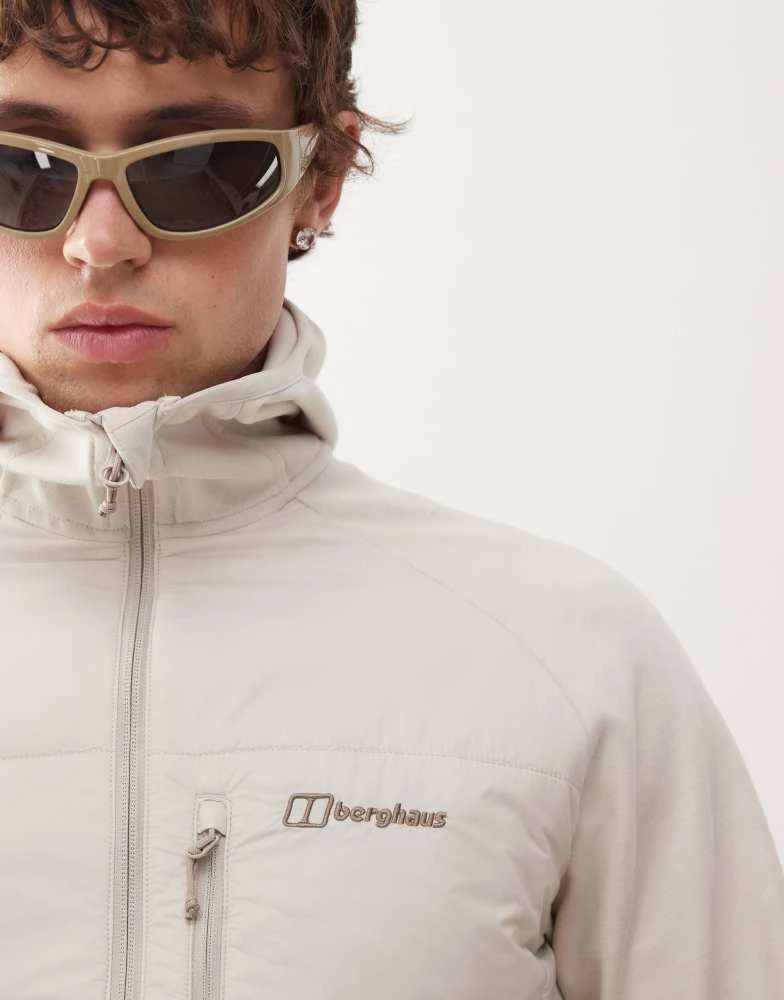 Berghaus Berghaus Jackets trawden hybrid hooded jacket in stone 3