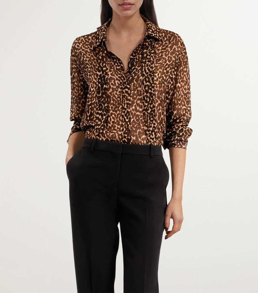 The Kooples Semi-Sheer Leopard Shirt 2