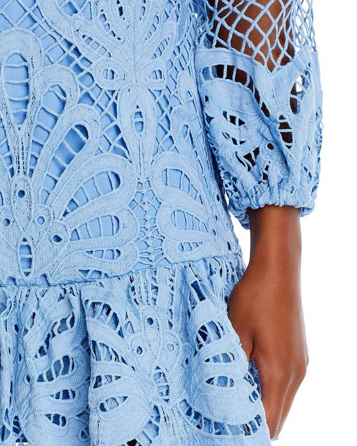 AQUA Long Sleeve Lace Dress - Exclusive 6
