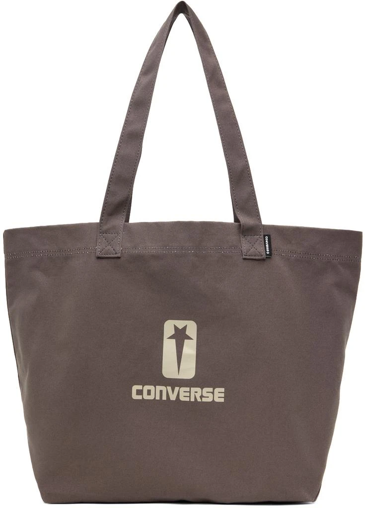 Rick Owens Gray Converse Edition Logo Tote 1
