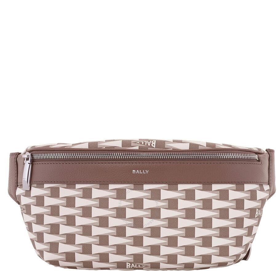 Bally Geometric Pattern Leather Belt Bag