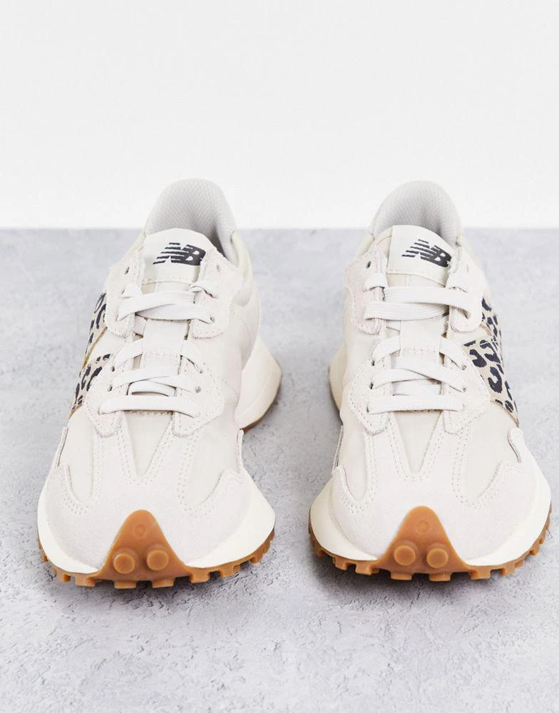 New Balance New Balance 327 animal trainers in off white and leopard 3