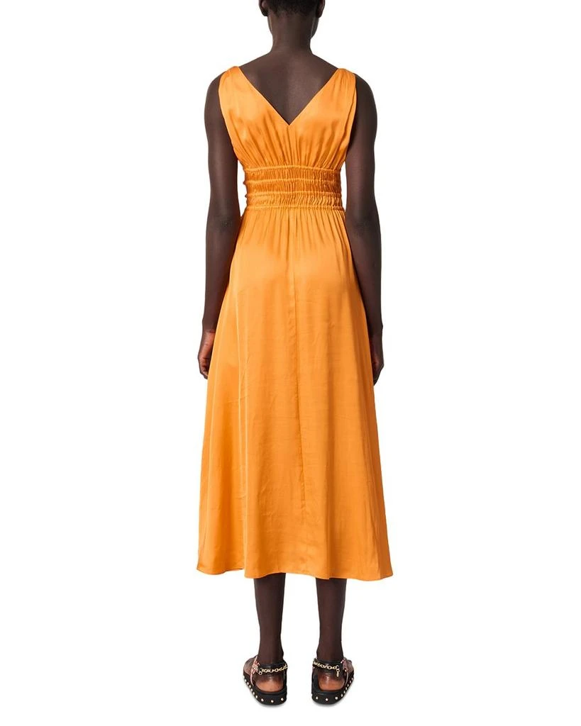 Maje Satin Look Maxi Dress 8