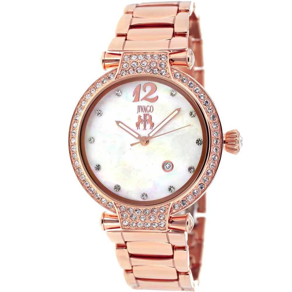 JIVAGO Women's White MOP dial Watch