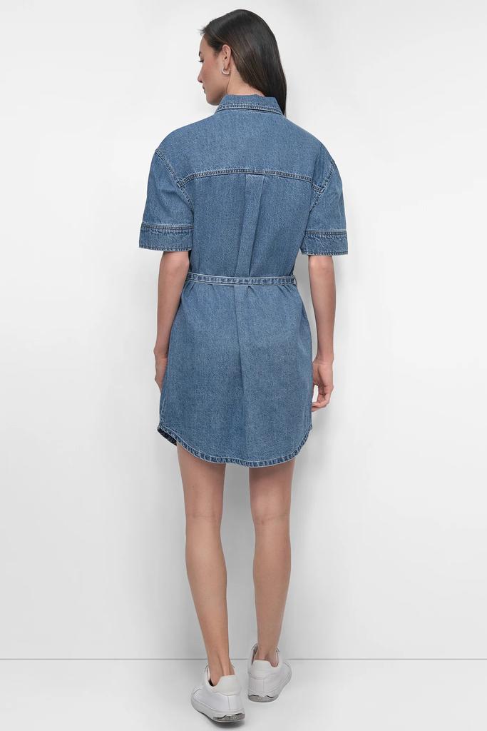 DKNY SELF BELTED UTILITY DRESS