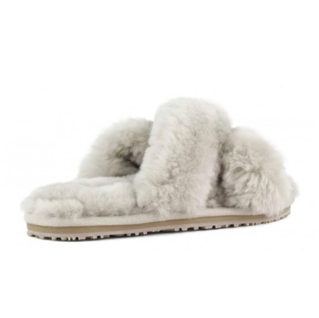 Mou Women's Criss-Cross Double-Face Shearling Slipper In Sand 2