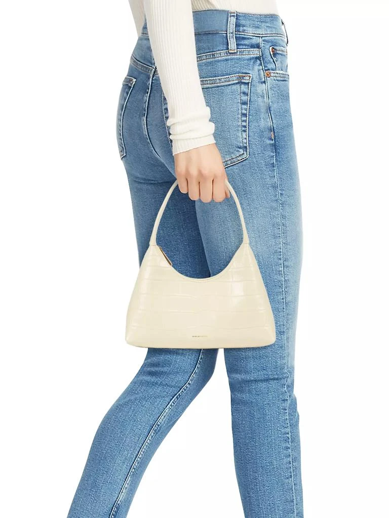 Mansur Gavriel Mini Candy Crocodile-Embossed Leather Shoulder Bag 2