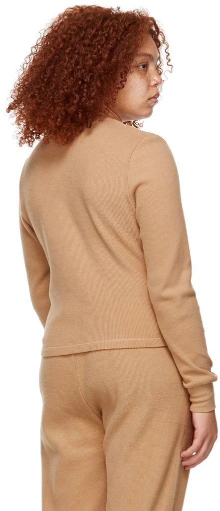SKIMS Tan Waffle Long Sleeve T-Shirt 3