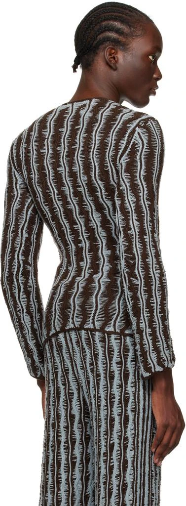 Isa Boulder Brown & Blue Cactus Sweater 3