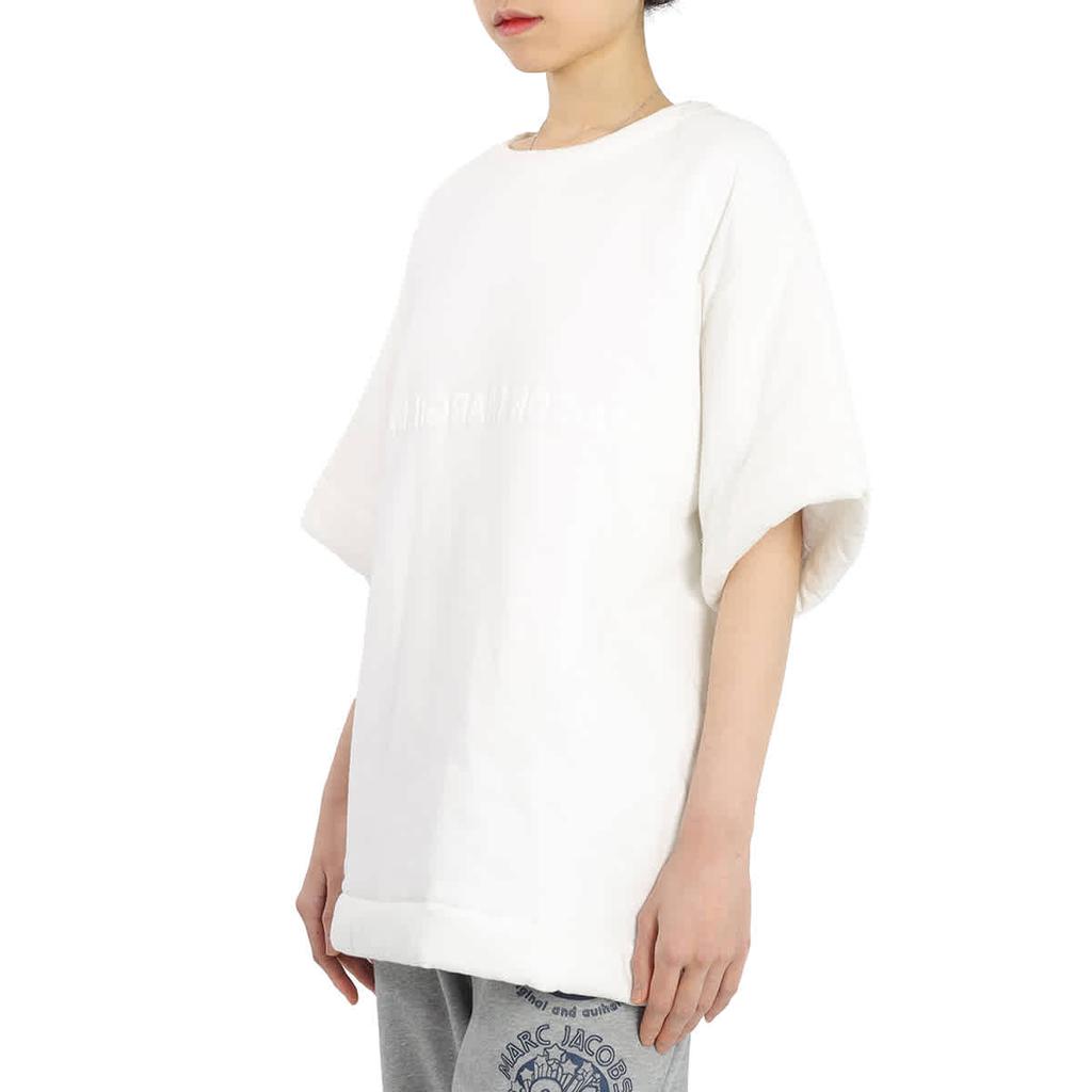 Mm6 Maison Margiela MM6 Ladies White Logo Padded T-shirt