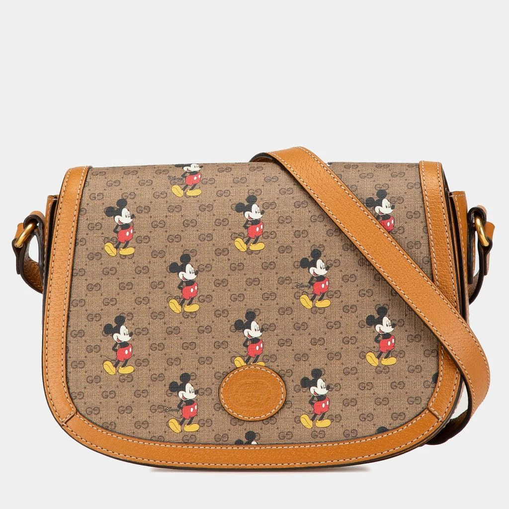 Gucci Gucci Disney Micro GG Supreme Canvas Mickey Mouse Flap Crossbody Bag 1