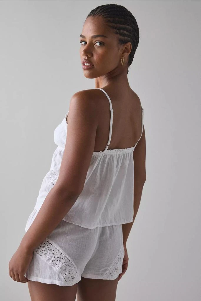 Out From Under Out From Under Virginia Lace-Trim Cotton Babydoll Cami + Micro Short Set 4