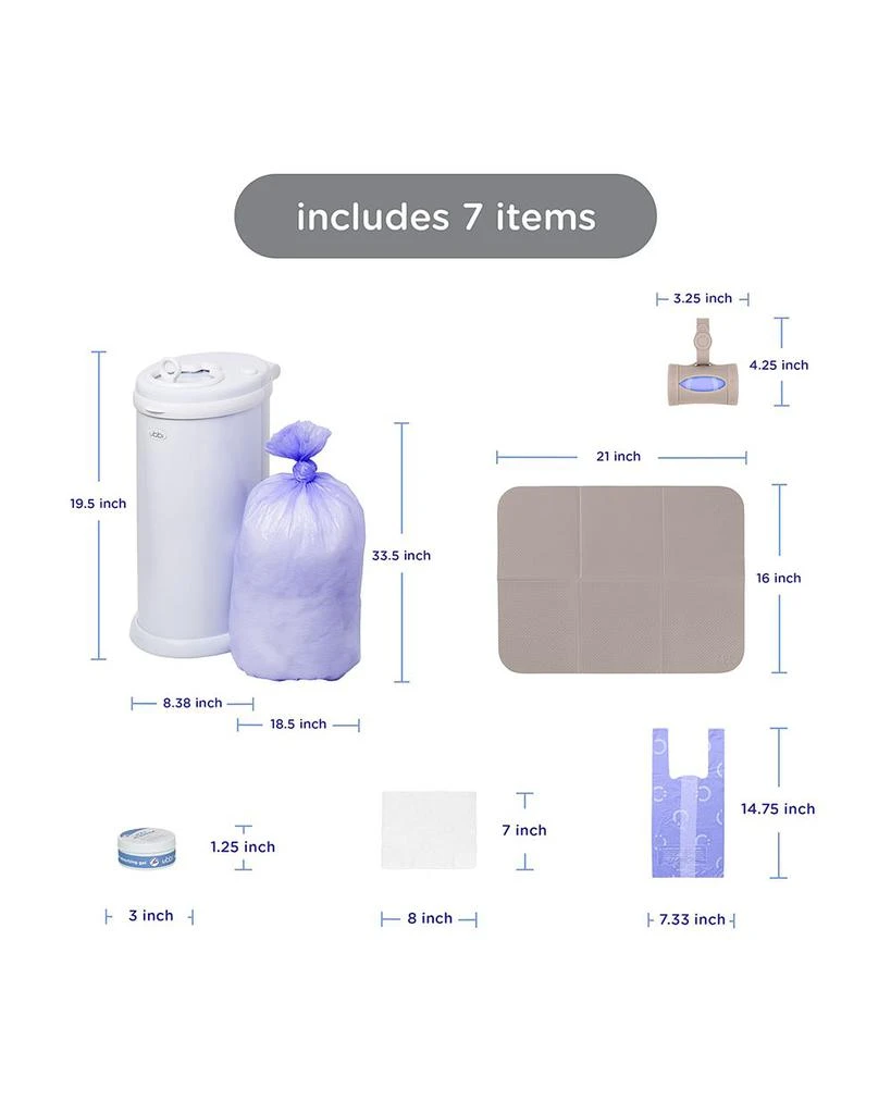 Ubbi Diaper Pail Gift Set 2