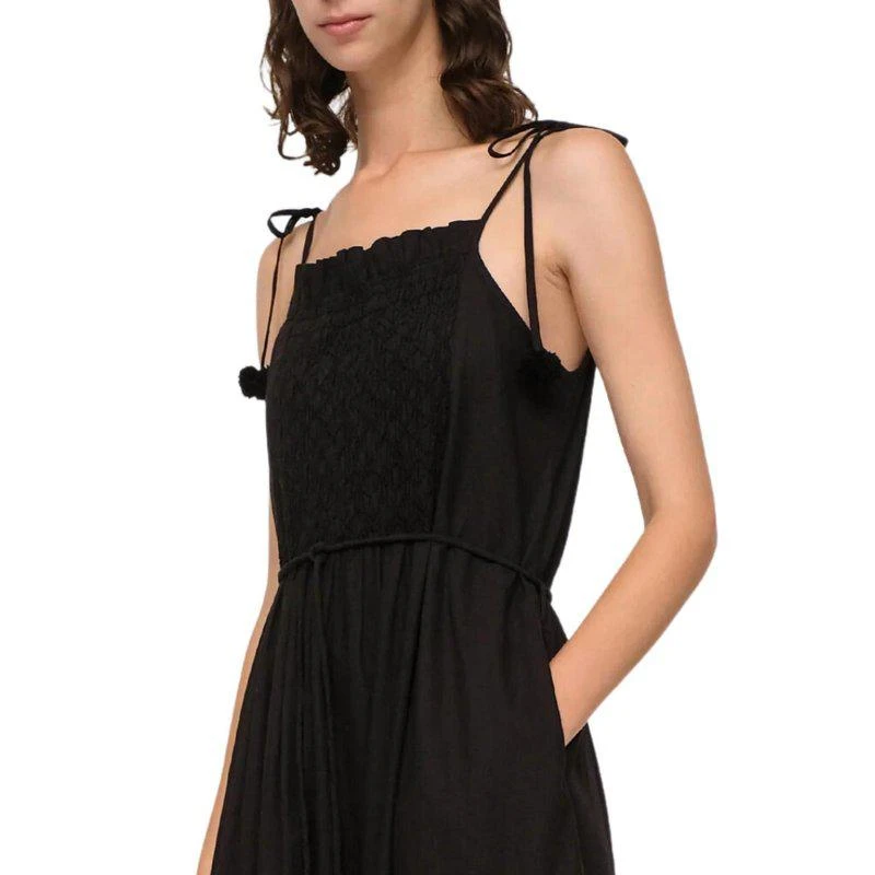 Sea Willa Smocked Dress In Black 2