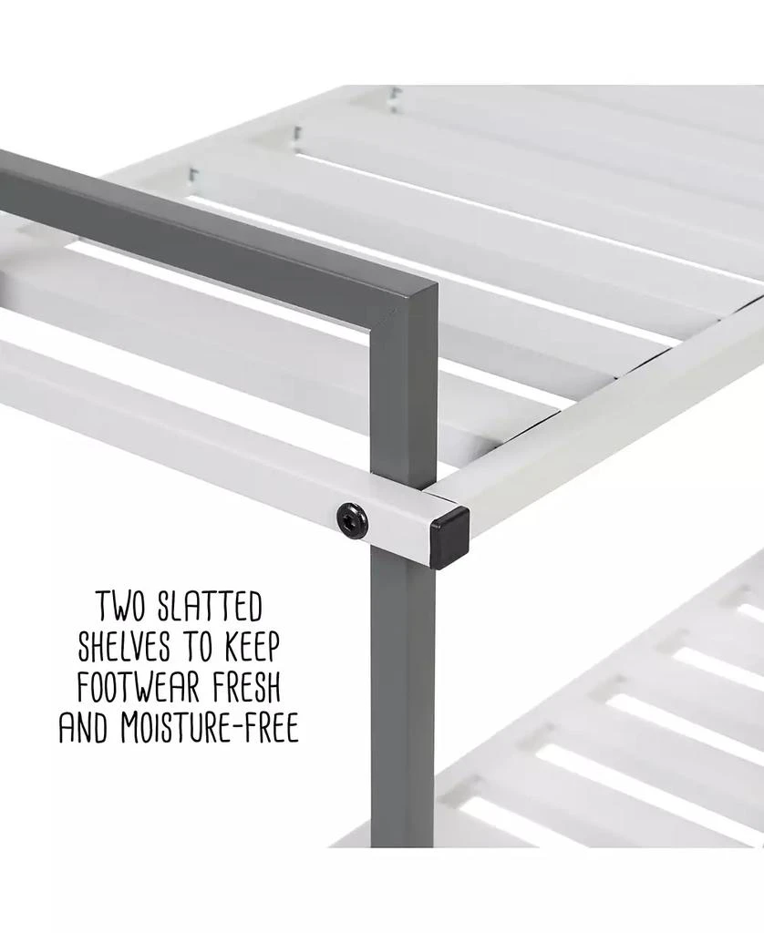 Honey Can Do 2-Tier Tubular Metal Shoe Rack 10