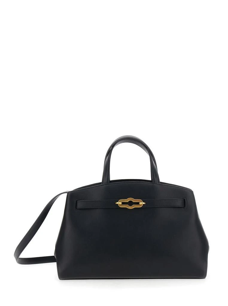 Mulberry 'Pimlico Small' Black Handbag With Adjustable And Removable Shoulder Strap In Leather Woman 1