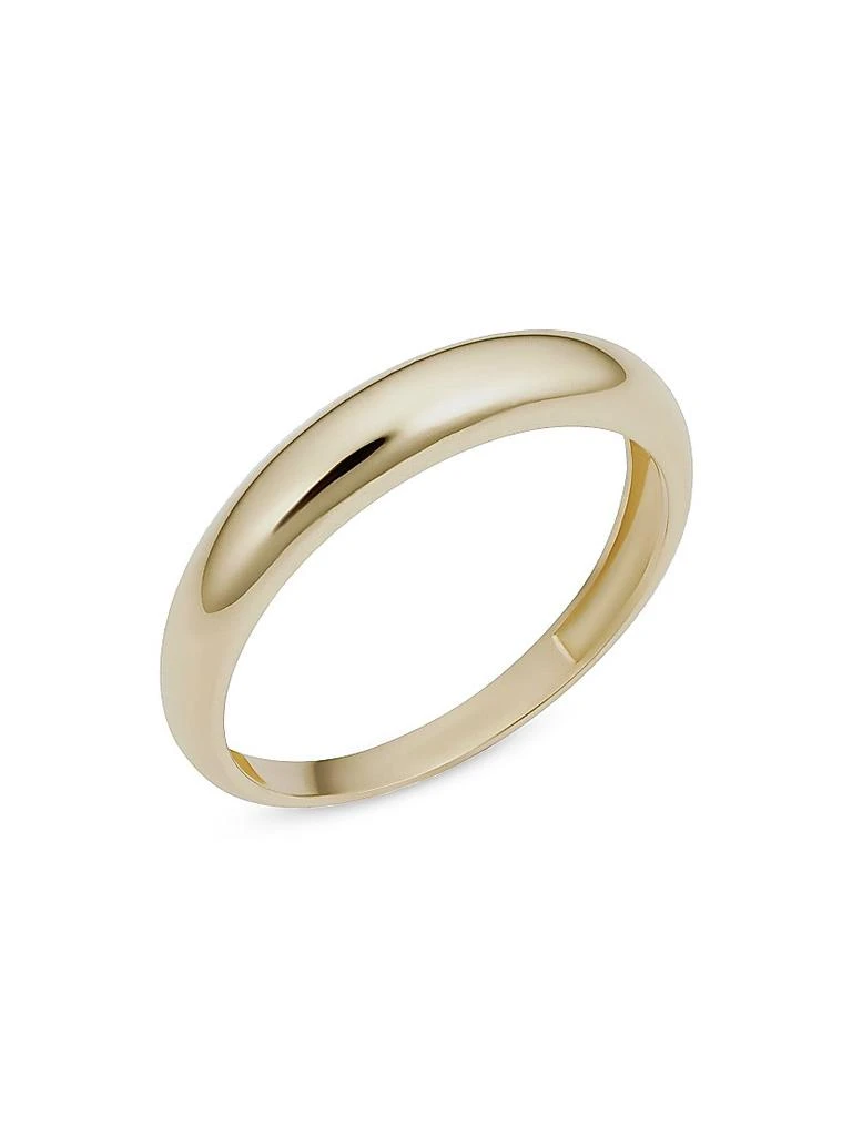 Oradina 14K Yellow Solid Gold The Archie Ring 1