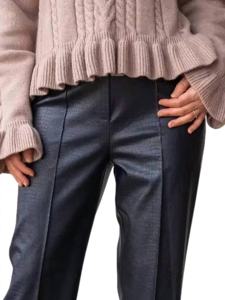 Grace + Emma Grace + Emma - Always Edgy Snake Print Faux Leather Pants 3