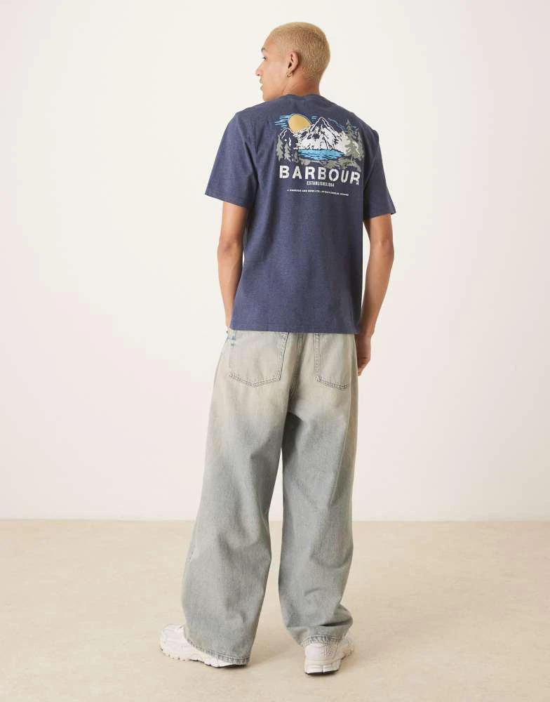 Barbour Barbour Perham relaxed fit t-shirt in indigo 4