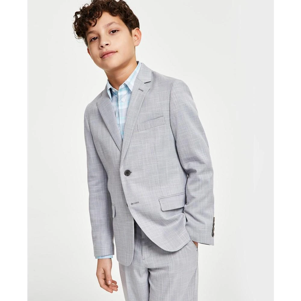 Calvin Klein Big Boys Slim-Fit Stretch Sharkskin Suit Jacket 3