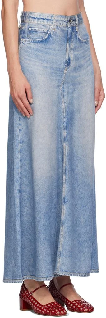 Rag & Bone Blue Liquid Miramar Skirt 2