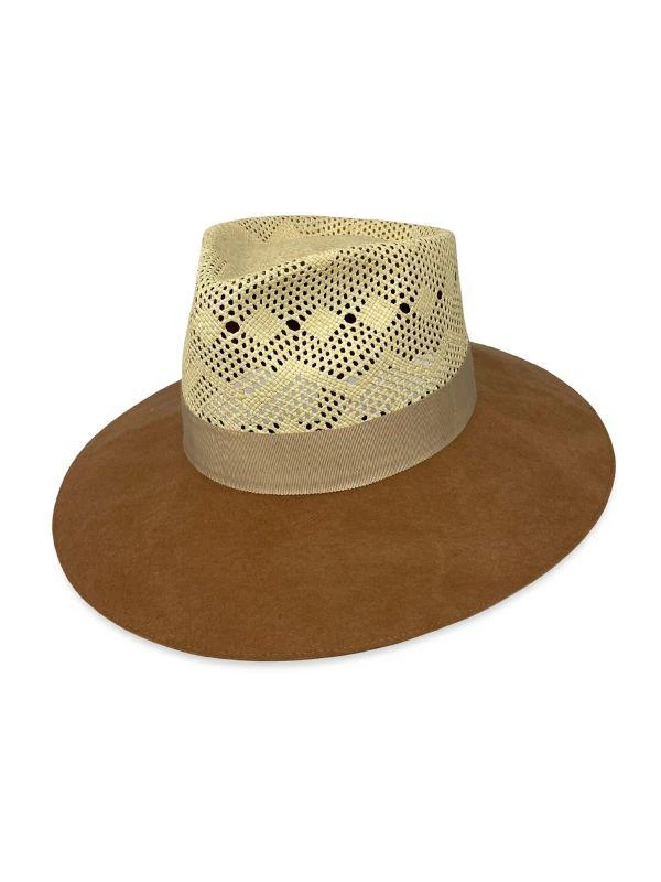 Freya Cedar Straw & Felt Hat 1