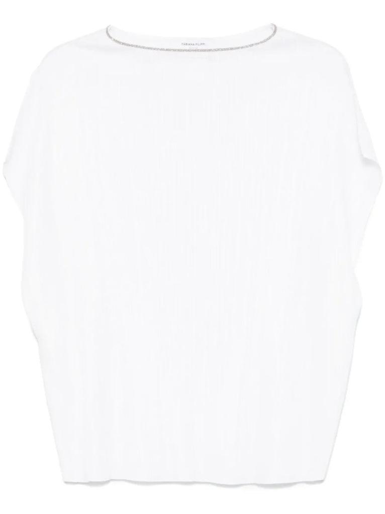 Fabiana Filippi Relaxed Silhouette White Top
