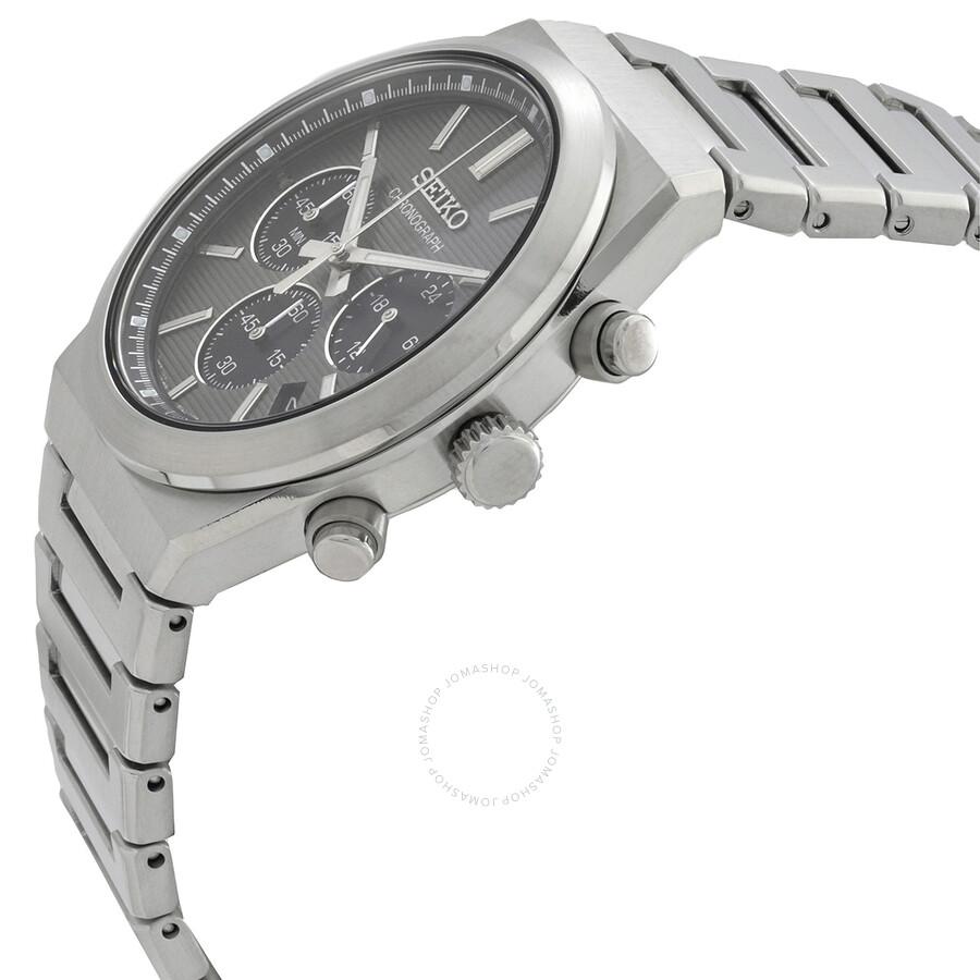 Seiko Sport Chronograph Quartz Grey Dial Men's Watch SSB455P1