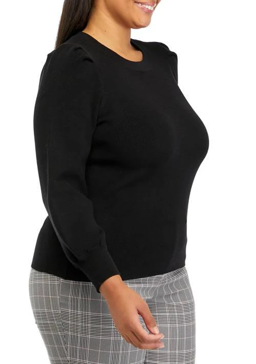 THE LIMITED Limited Plus Size Puff Sleeve Sweater 3