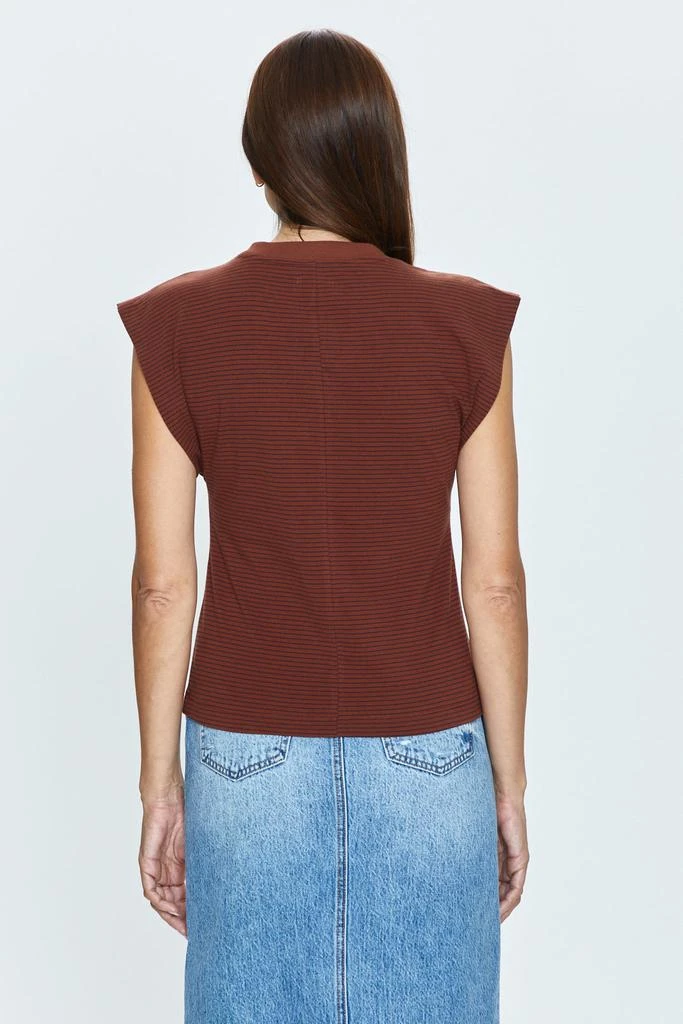 Pistola Denim Marina Tee - Espresso Stripe 4