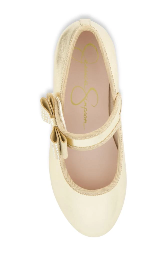 Jessica Simpson Kids' Amy Embellished Bow Mary Jane Flat 5
