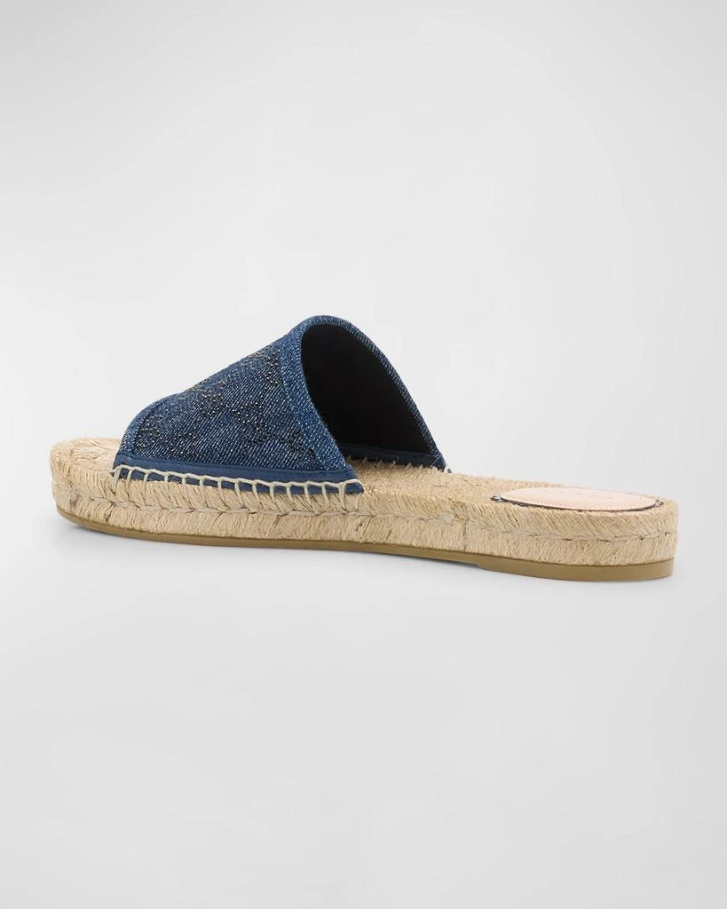 Gucci Pilar GG Denim Espadrille Sandals 3