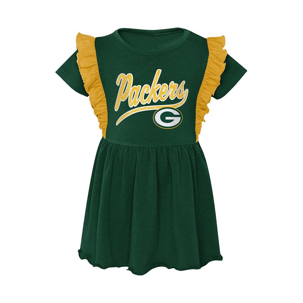 Outerstuff Little Girls Green Green Bay Packers Too Cute Tri-Blend Dress