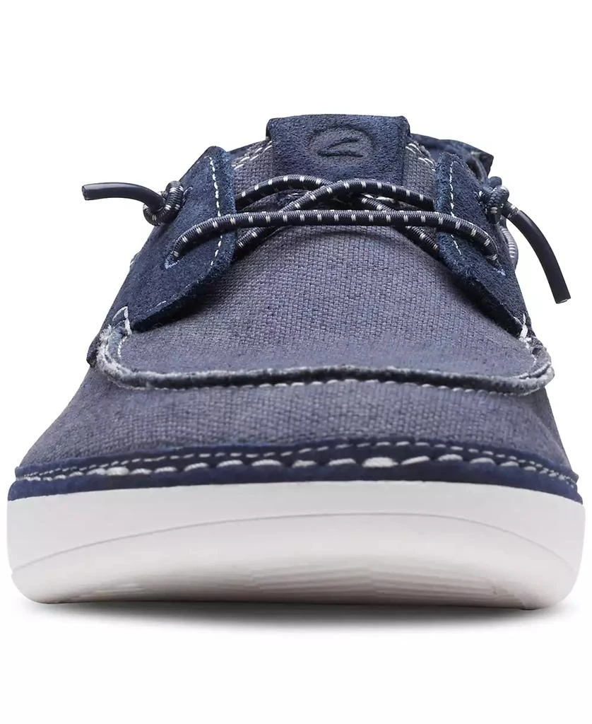Clarks Men's Higley Tie Slip-On Canvas Boat Shoes 5