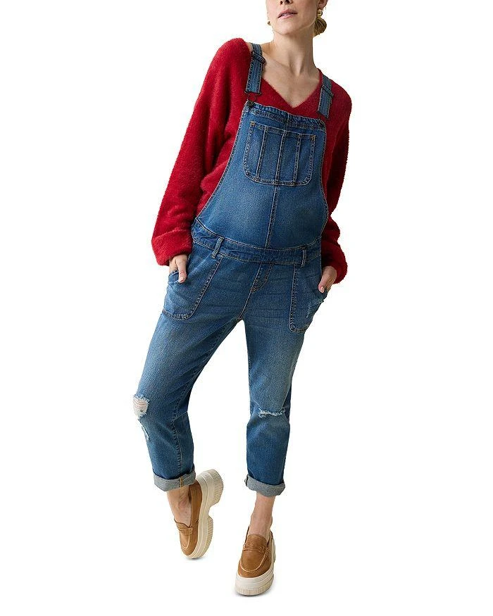 Ingrid 
Isabel Fluffy V-Neck Maternity Sweater 5