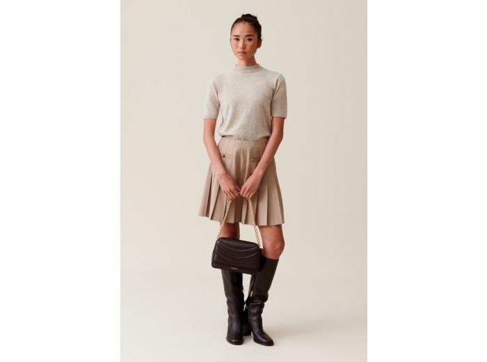 Claudie Pierlot Jupe courte plissée