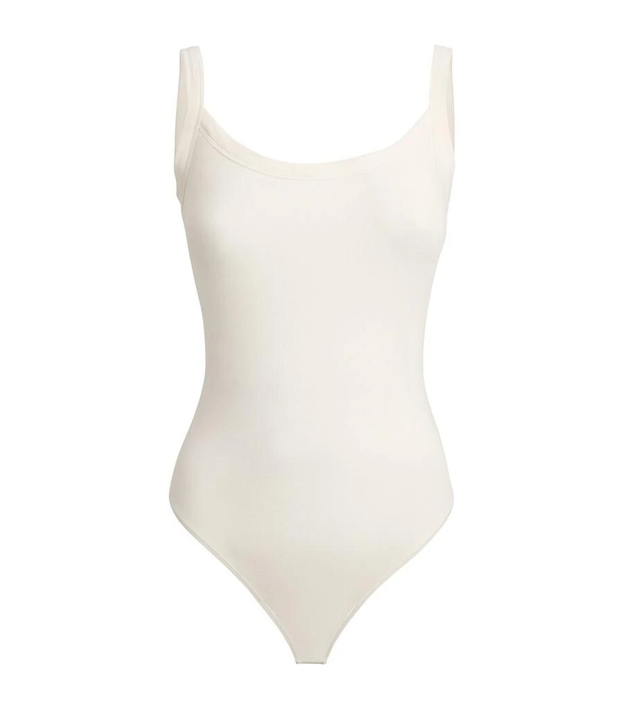 SKIMS Cotton Jersey Scoop-Neck Bodysuit 1