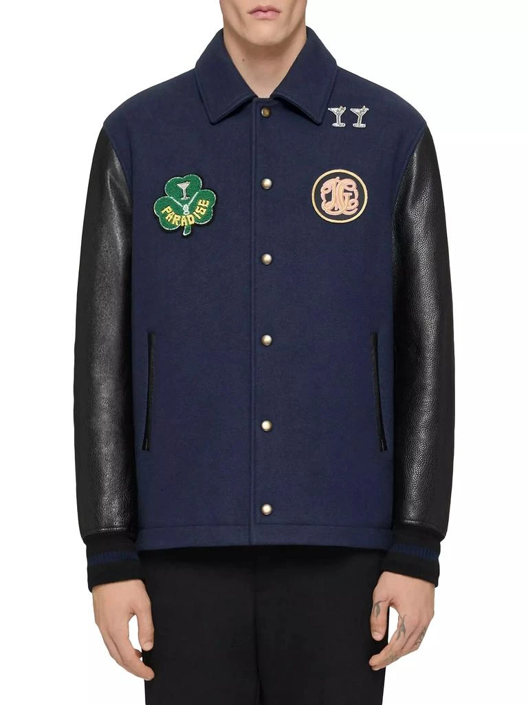 Givenchy Varsity Jacket in Wool and Leather 3
